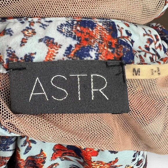 ASTR Medium Sleeveless Floral Skater Dress Summer Casual - Picture 6 of 8